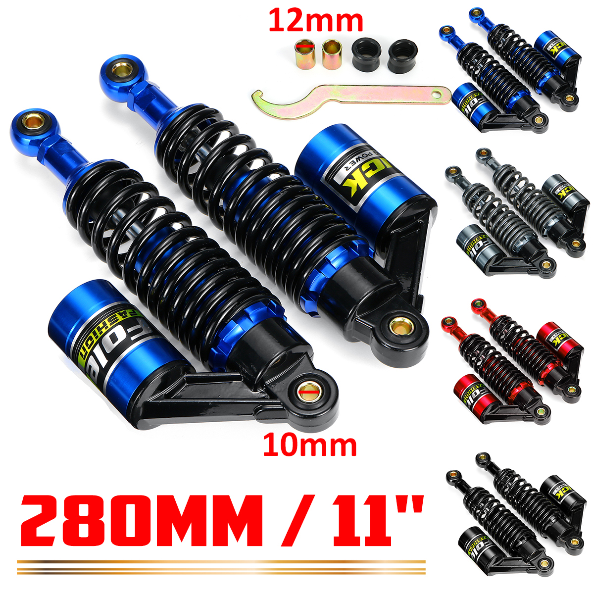 280mm11quot-Universal-Motorcycle-Air-Shock-Absorber-Rear-Suspension-For-Yamaha-Motor-Scooter-ATV-Qua-1796778