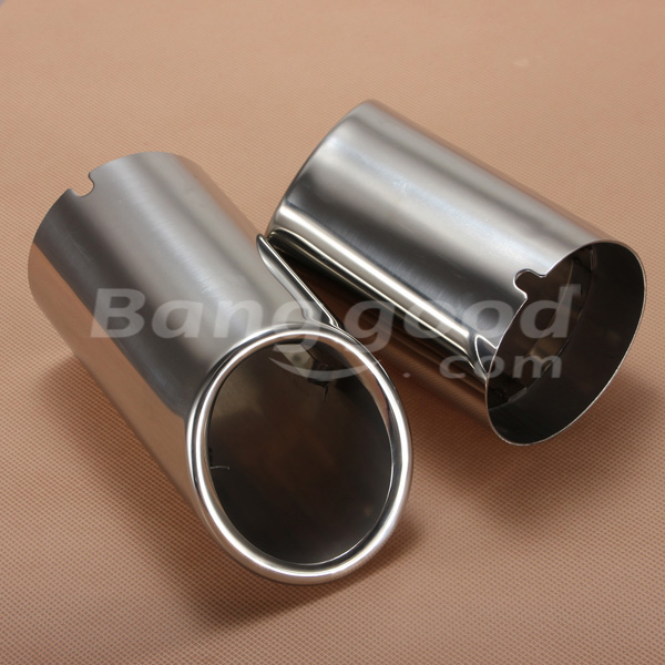 2PCS-Chrome-Exhaust-Muffler-Tip-Pipes-For-09-12-Audi-A4-Q5-57024
