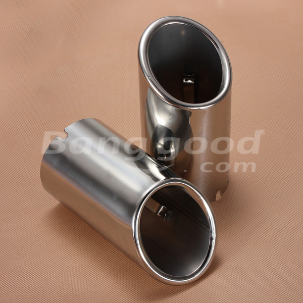 2PCS-Chrome-Exhaust-Muffler-Tip-Pipes-For-09-12-Audi-A4-Q5-57024