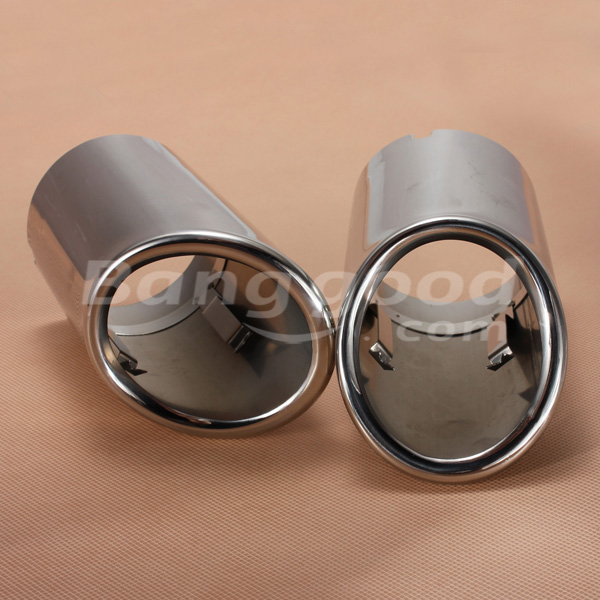 2PCS-Chrome-Exhaust-Muffler-Tip-Pipes-For-09-12-Audi-A4-Q5-57024