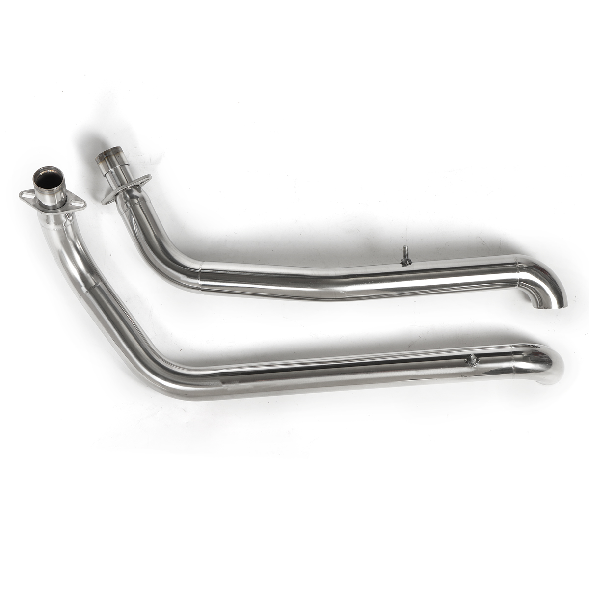 2PCS-Chrome-Pipes-Full-Exhaust-System--Silencer-For-Honda-STEED-VLX400-VLX600-1812668