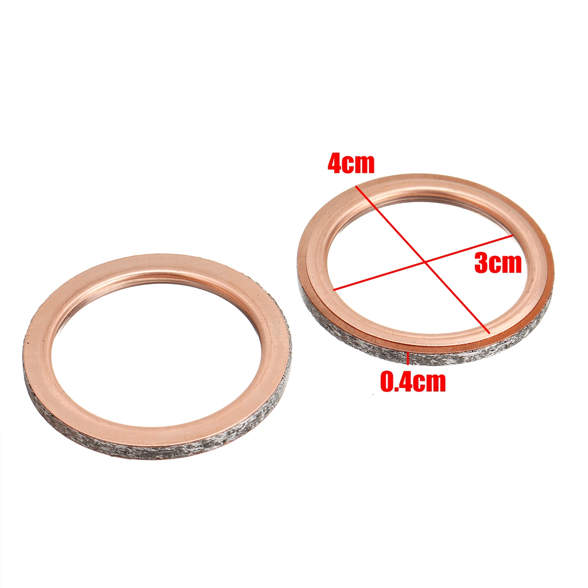 2PCS-Exhaust-Pipe-Muffler-Gaskets-for-Yamaha-Rhino-660-YXR660F4X4-2004-2007-1722193