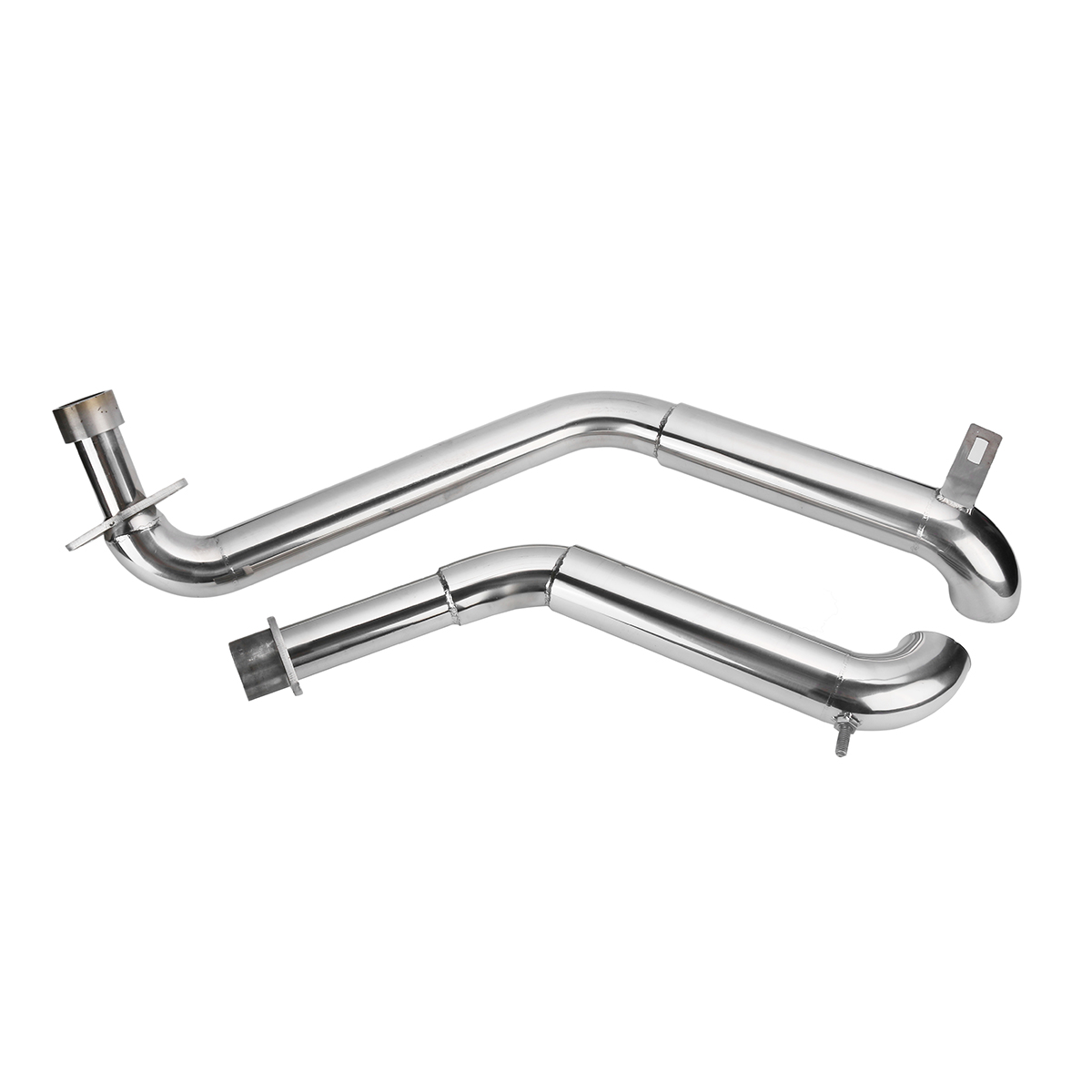 2PCS-Slash-Cut-Pipes-Full-Exhaust-System--Silencer-For-Honda-STEED-VLX400-VLX600-1824914