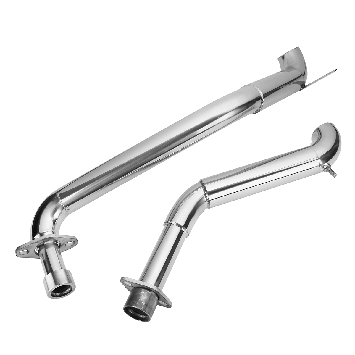 2PCS-Slash-Cut-Pipes-Full-Exhaust-System--Silencer-For-Honda-STEED-VLX400-VLX600-1824914