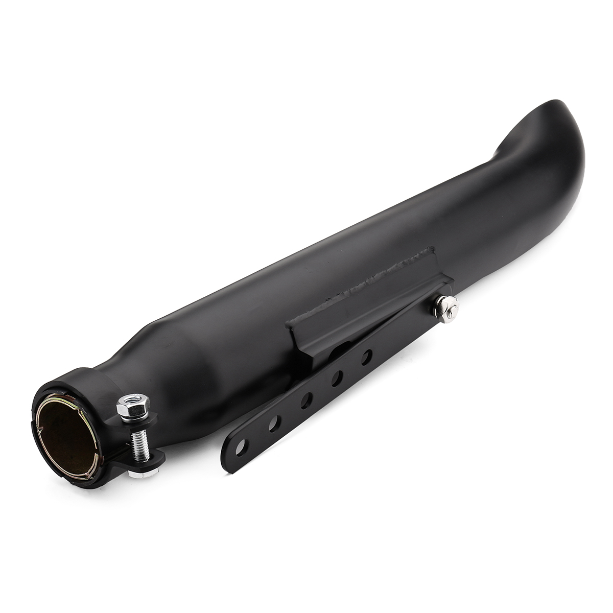 2X-Motorcycle-Exhaust-Muffler-Pipe-Tip-Retro-Vintage-Rear-Pipe-Tube-Black-For-Bobbers-1708576