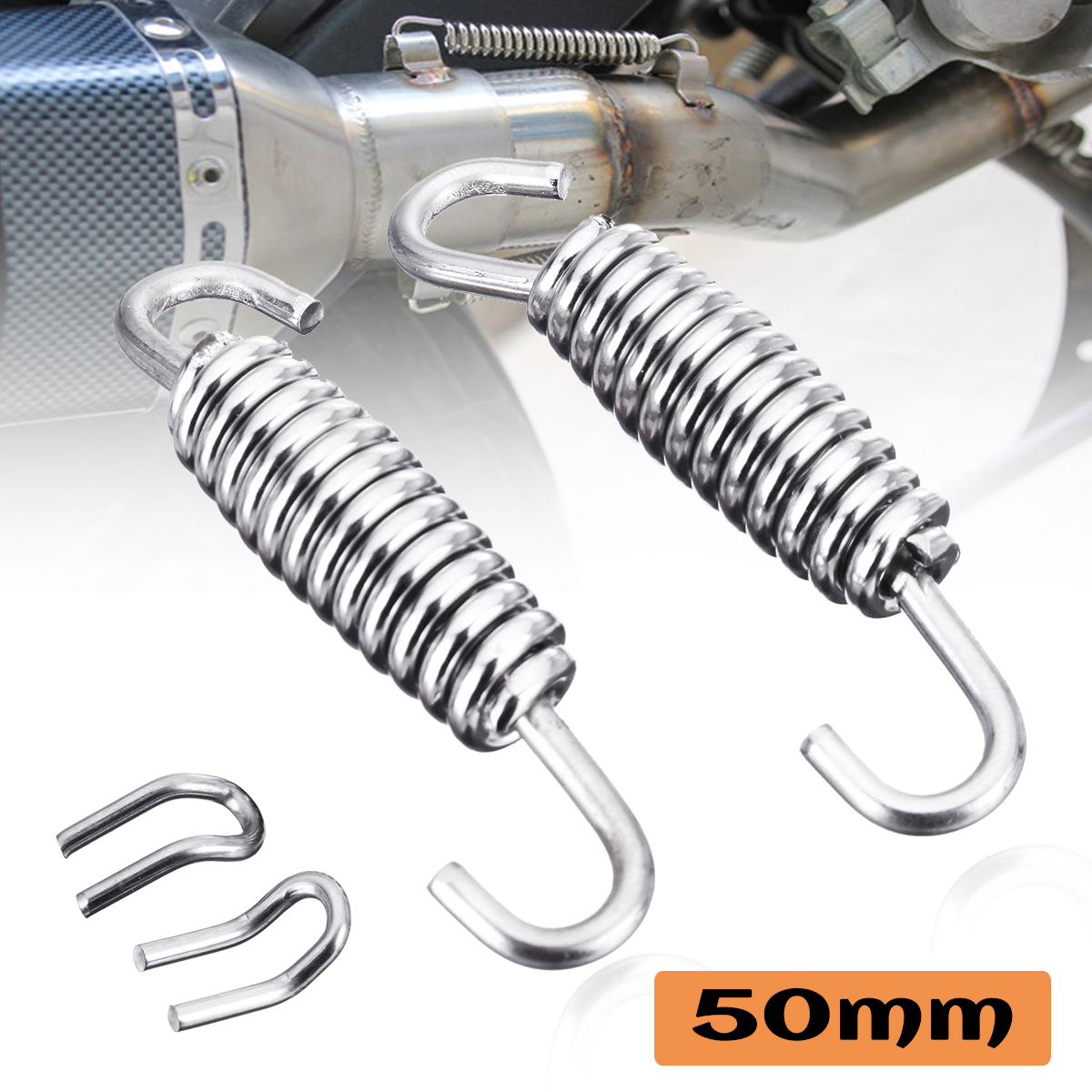 2pcs-50mm-Stainless-Steel-Exhaust-Muffler-Springs-Expansion-Chambers-Manifold-Link-Pipe-1415989