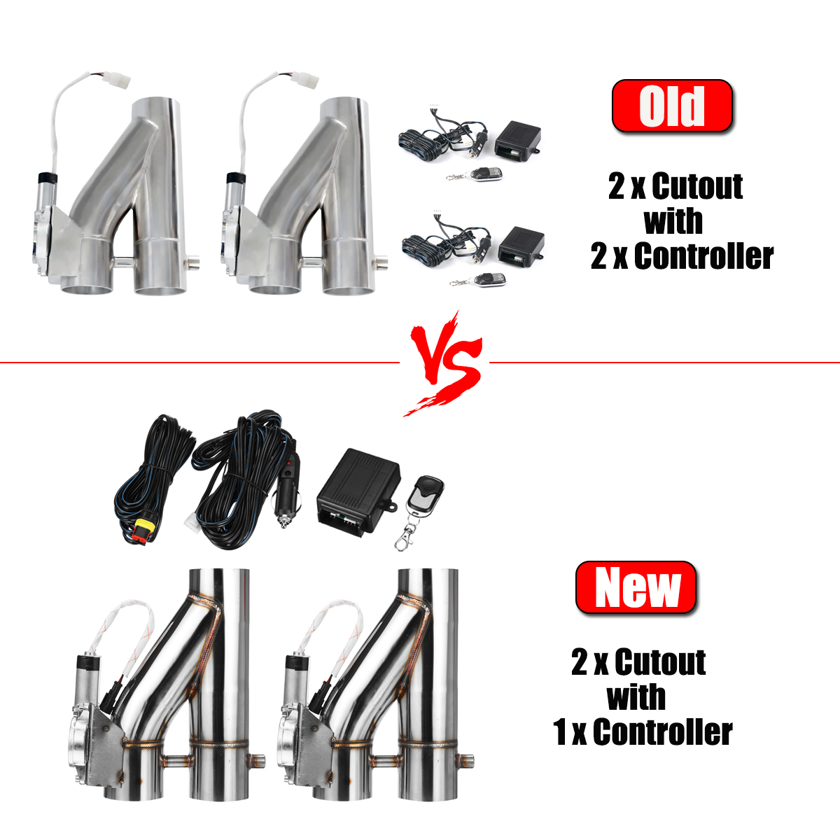 2quot225quot253-Electric-Exhaust-Catback-Downpipe-Cutout-E-Cut-Out-Valve-System-Kit-1823445