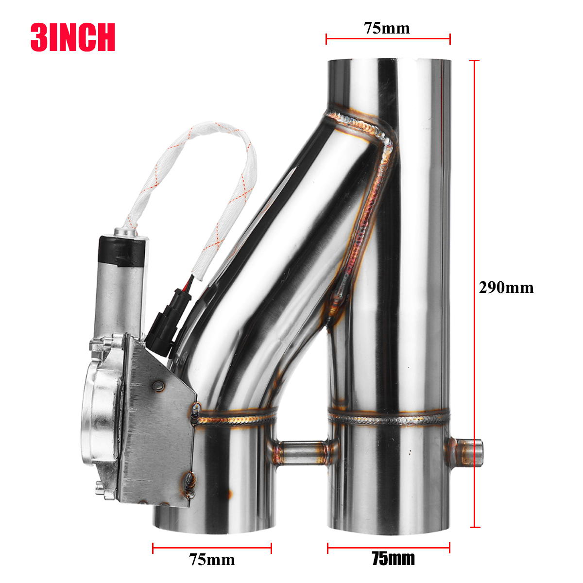 2quot225quot253-Electric-Exhaust-Catback-Downpipe-Cutout-E-Cut-Out-Valve-System-Kit-1823445