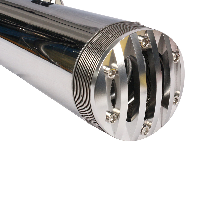 3-14quot-385404345mm-Motorcycle-Exhaust-Muffler-Pipe-Slip-on-Billet-Cap-For-Harley-2014-2017-Chrome-1654191