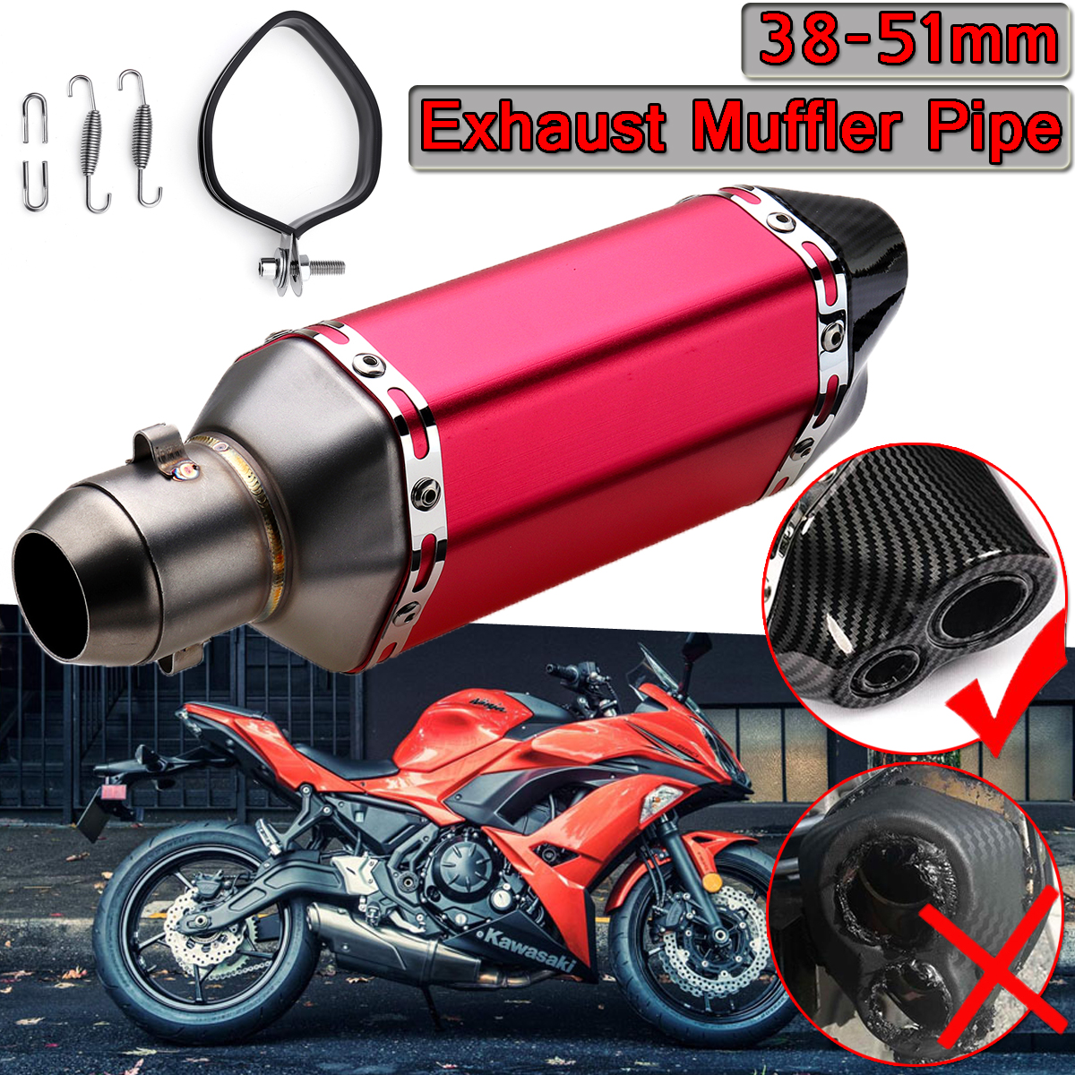 310mm-Red-Universal-Motorcycle-Dirt-Bike-ATV-Exhaust-Muffler-Pipe-DB-Killer-38-51mm-1407628