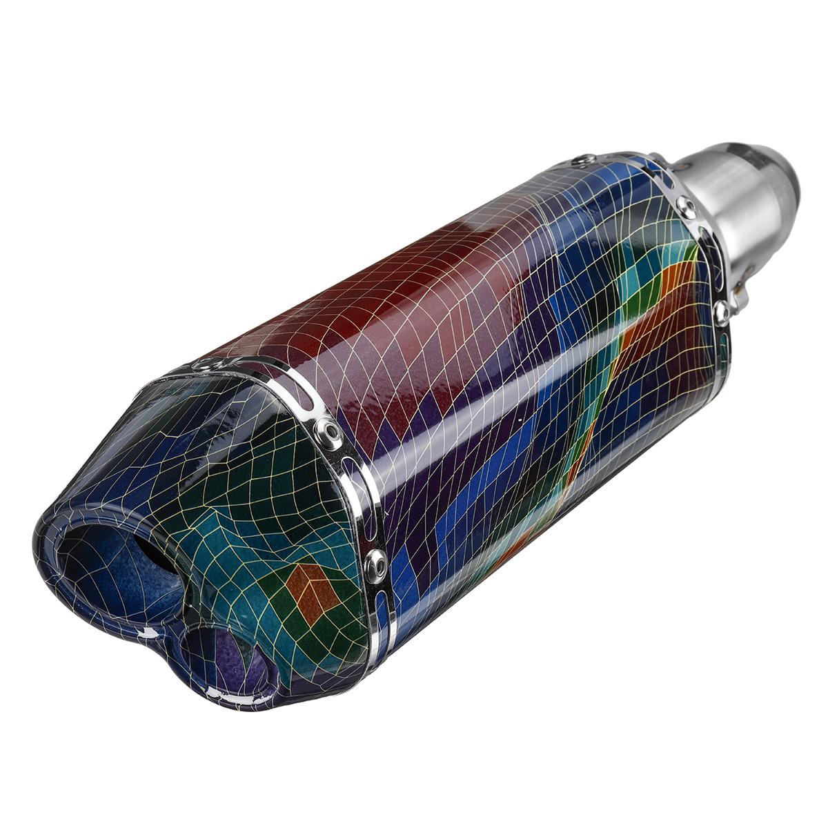 310mm-Universal-Short-Motorcycle-Exhaust-Muffler-Double-Outlet-Pipe-38-51mm-1633400