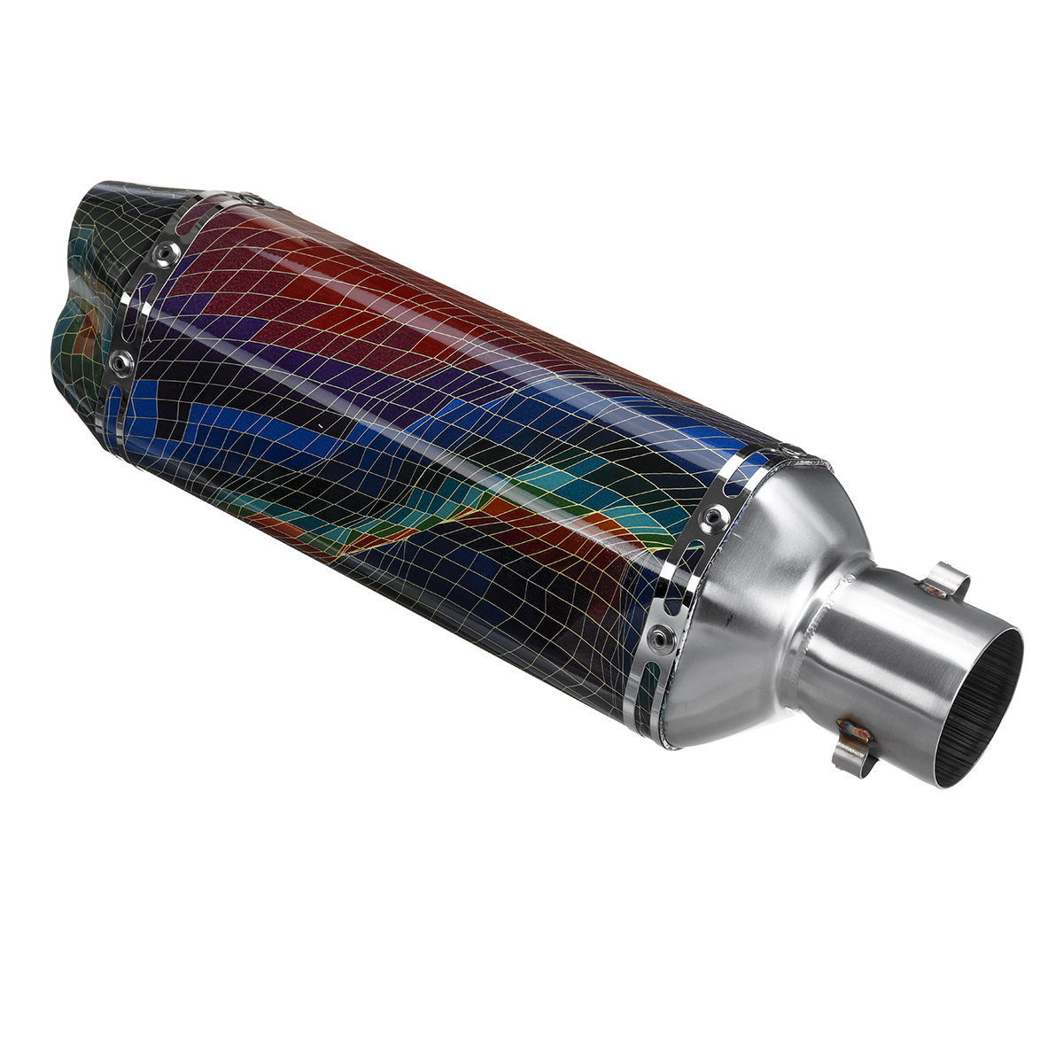 310mm-Universal-Short-Motorcycle-Exhaust-Muffler-Double-Outlet-Pipe-38-51mm-1633400