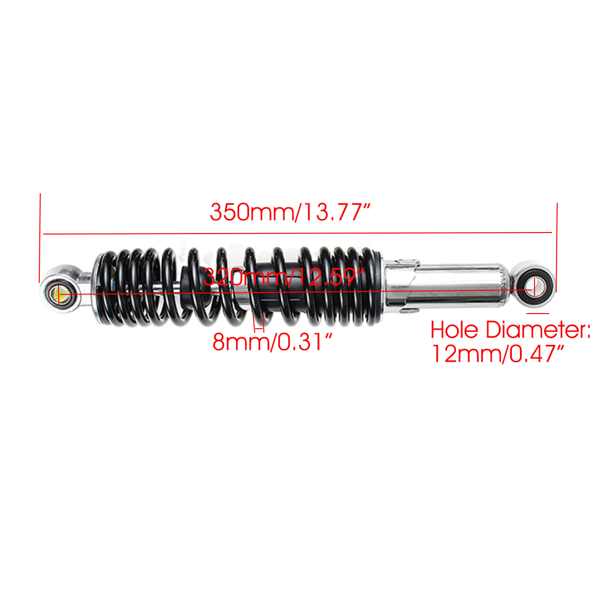 320mm-Motorcycle-Rear-Shock-Absorbers-Exhaust-Muffler-Universal-1469684