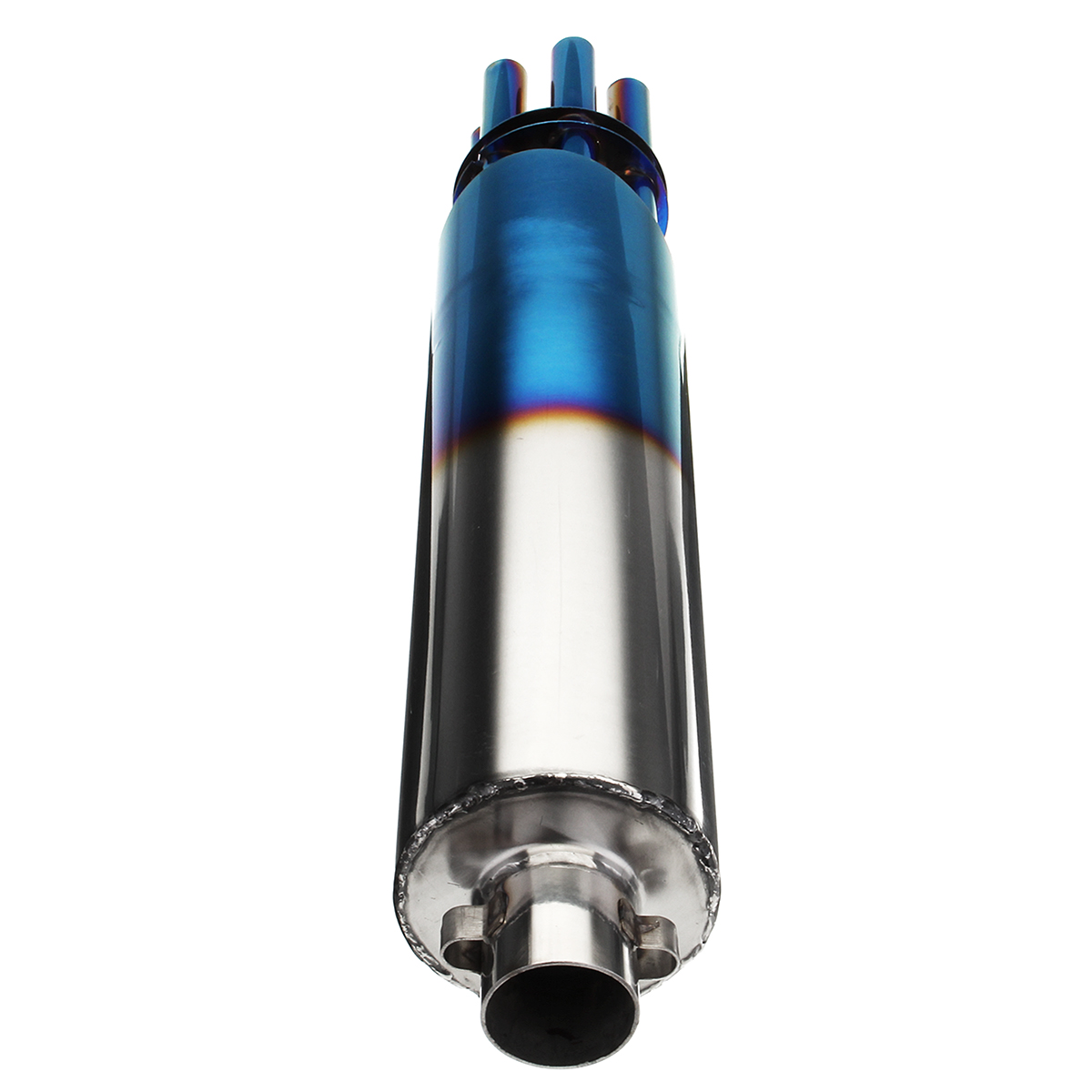 32mm-Motorcycle-Exhaust-Muffler-Machine-Rotating-Vent-Pipe-Blue-Stainless-Steel-1034462