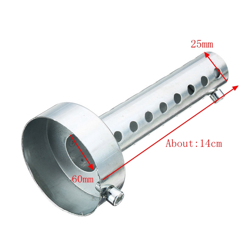 35mm42mm45mm48mm60mm-Motorcycle-Exhaust-Can-Muffler-Silencer-Chrome-Universal-1253685