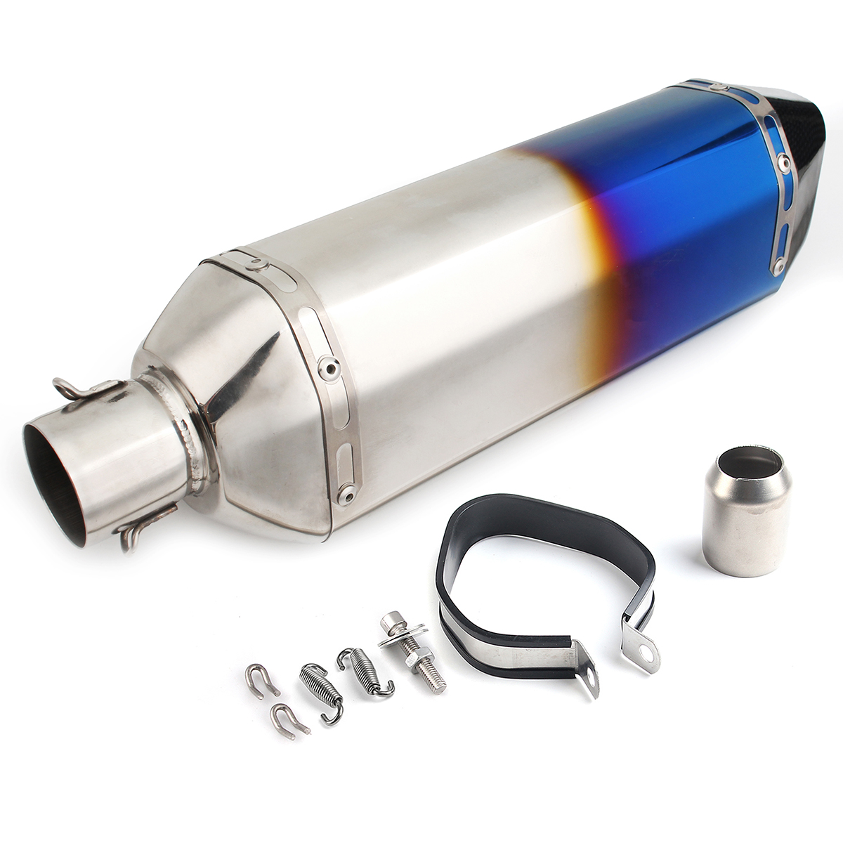 36-51mm-BlueColorful-Universal-Stainless-Steel-Motorcycle-Exhaust-Muffler-Pipe-1325866