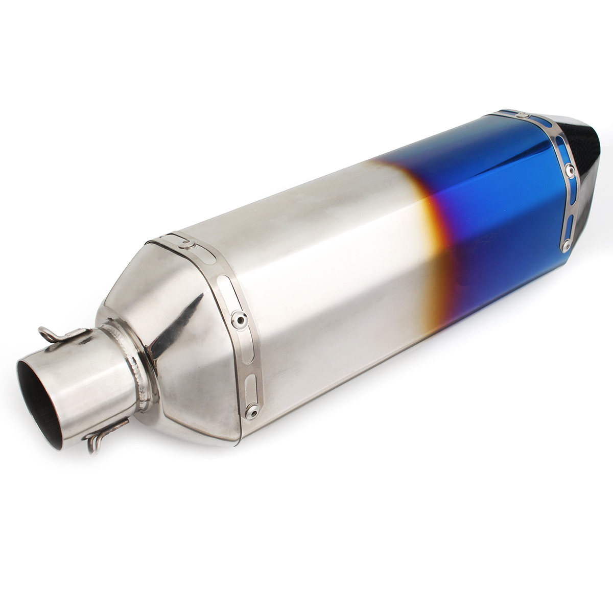 36-51mm-BlueColorful-Universal-Stainless-Steel-Motorcycle-Exhaust-Muffler-Pipe-1325866