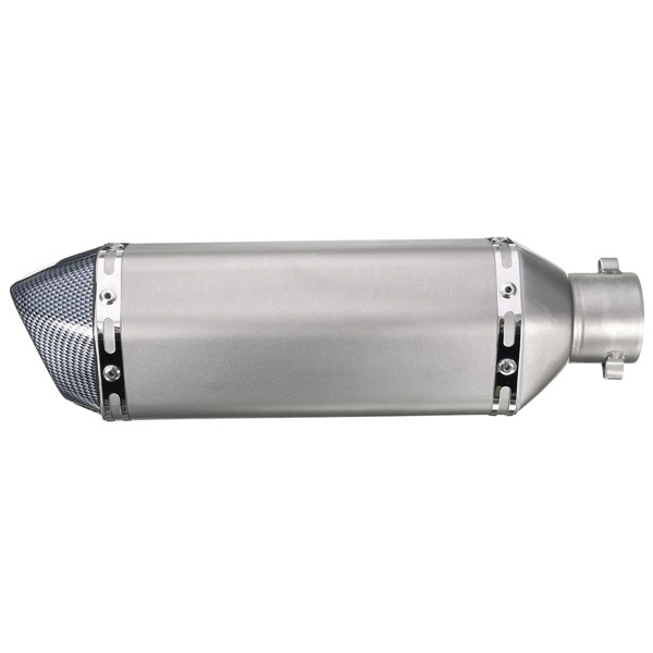 36-51mm-Universal-Motorcycle-Black-Carbon-Fiber-Exhaust-Muffler-Pipe-w-DB-Killer-1104574