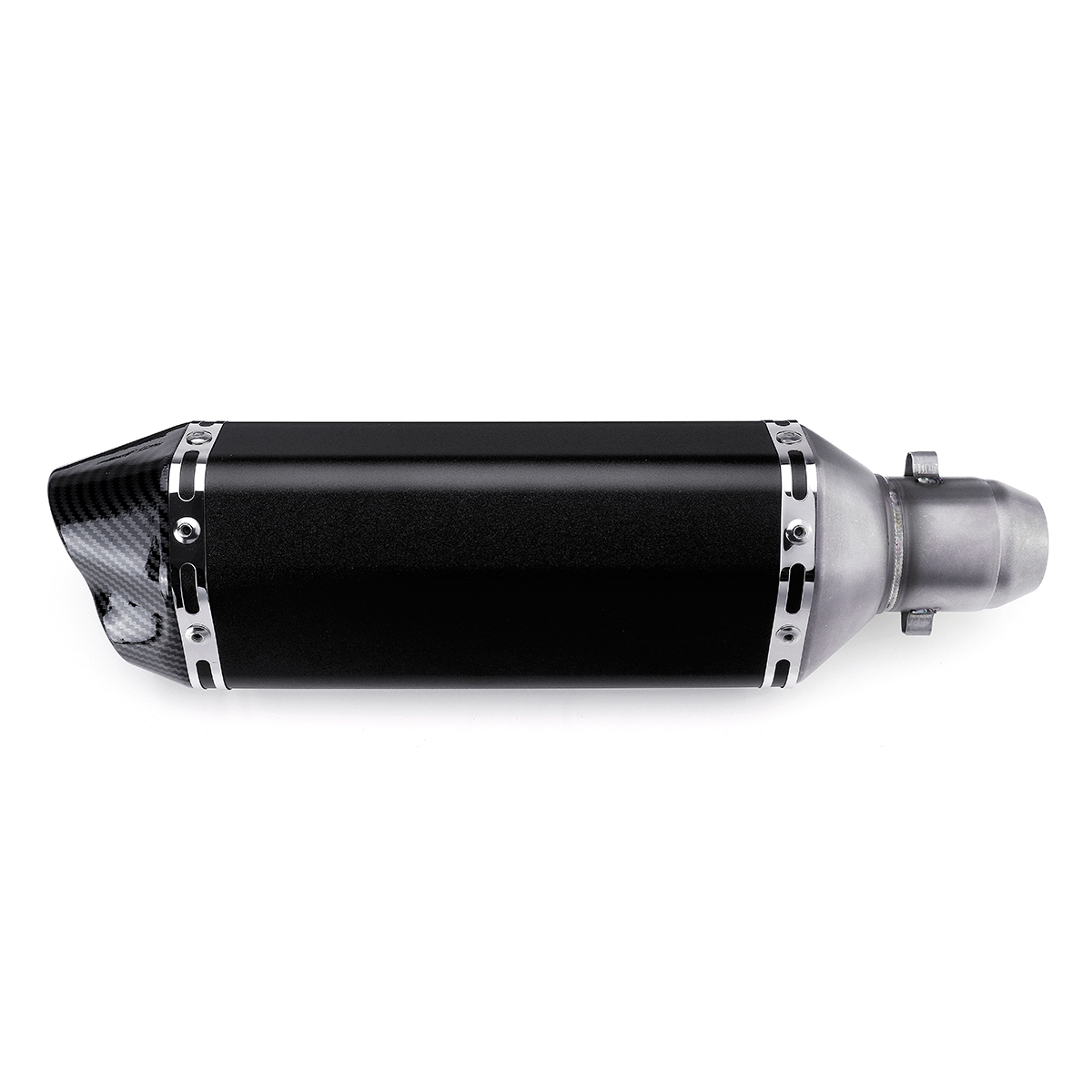 370mm-Motorcycle-Exhaust-Muffler-Tail-Pipe-Tips-DB-Killer-Slip-on-38-51mm-Black-1423779