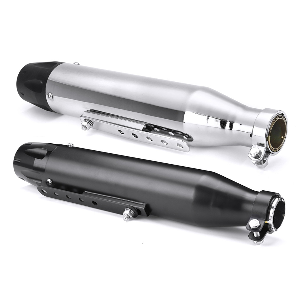 38-40mm-Inlet-Universal-Motorbike-Motorcycle-Vintage-Modified-Exhaust-Muffler-1464513