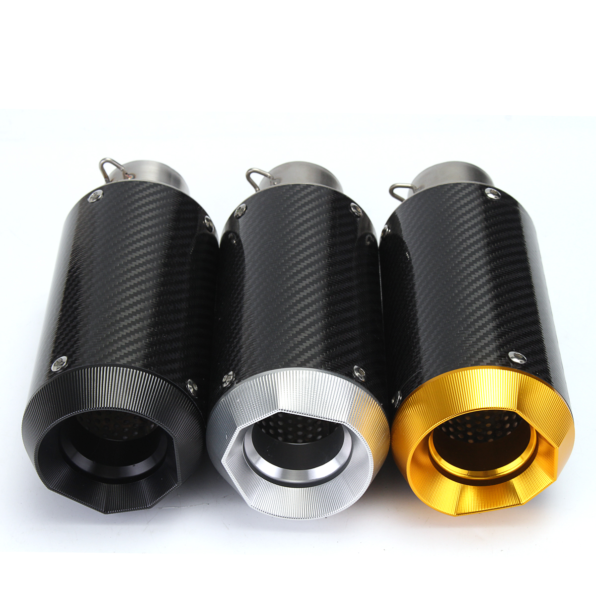 38-51mm-125-1200CC-Motorcycle-Slip-On-Round-Exhaust-Muffler-Carbon-Fiber-Sport-1200251