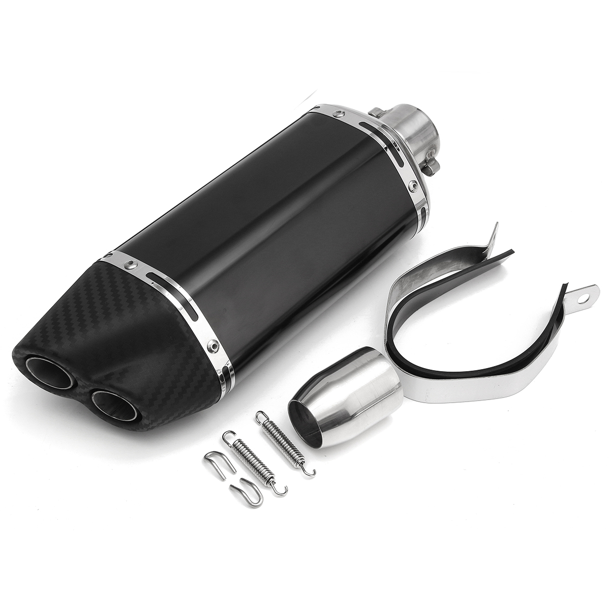 38-51mm-Double-Air-Outlet-Exhaust-Muffler-Pipe-Motorcycle-Carbon-Stainless-Steel-1121816