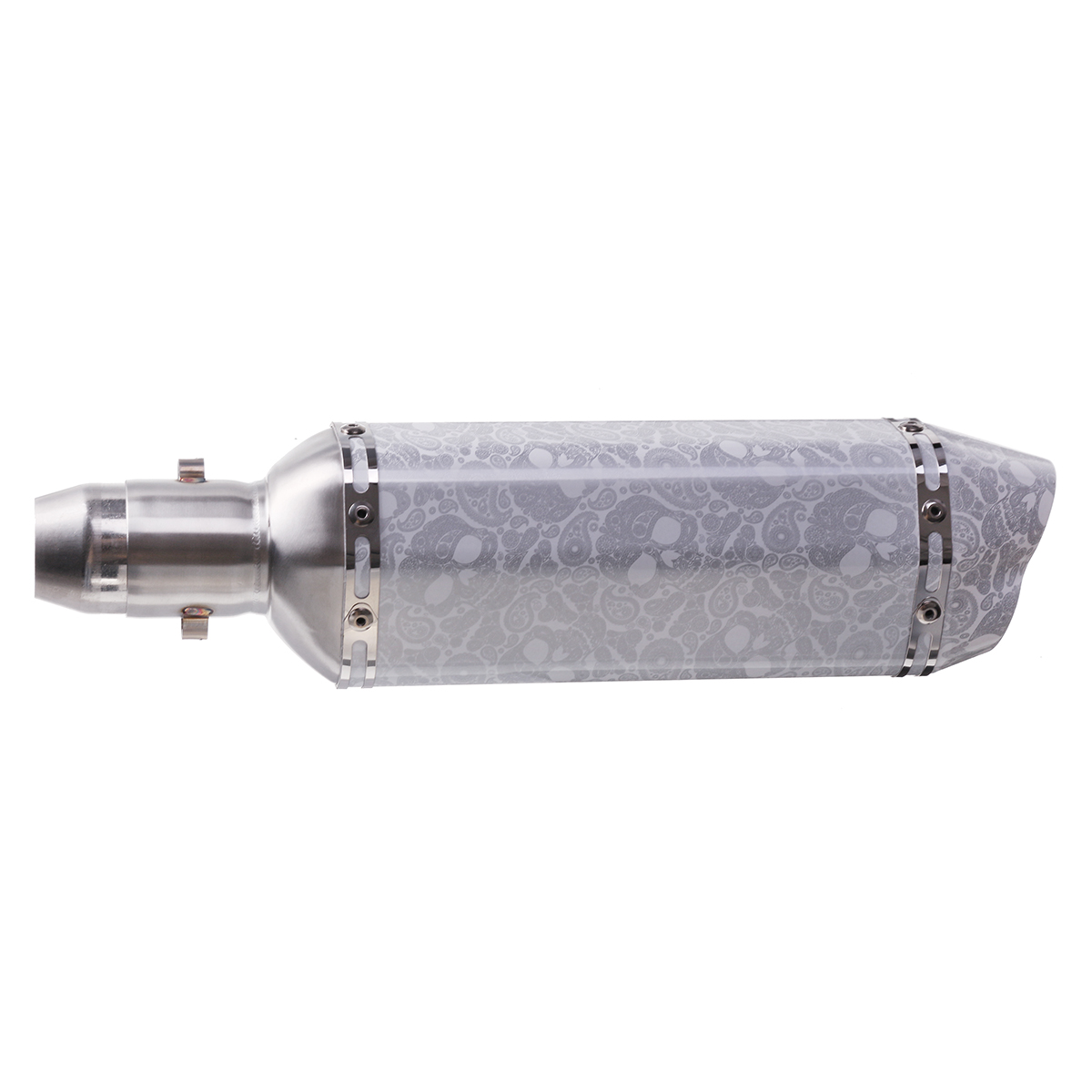 38-51mm-Double-Short-Outlet-Exhaust-Muffler-Pipe-Motorcycle-Universal-1610259