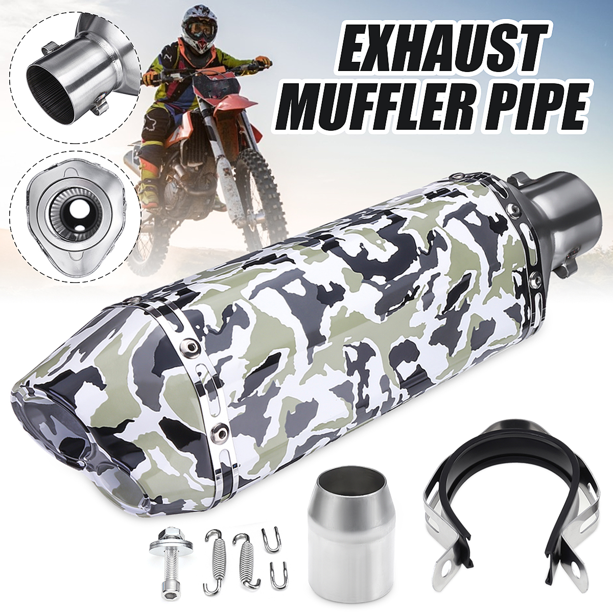 38-51mm-Exhaust-Muffler-Tail-Pipe-Silencer-Universal-For-Motorcycle-ATV-Dirt-Bike-1611628