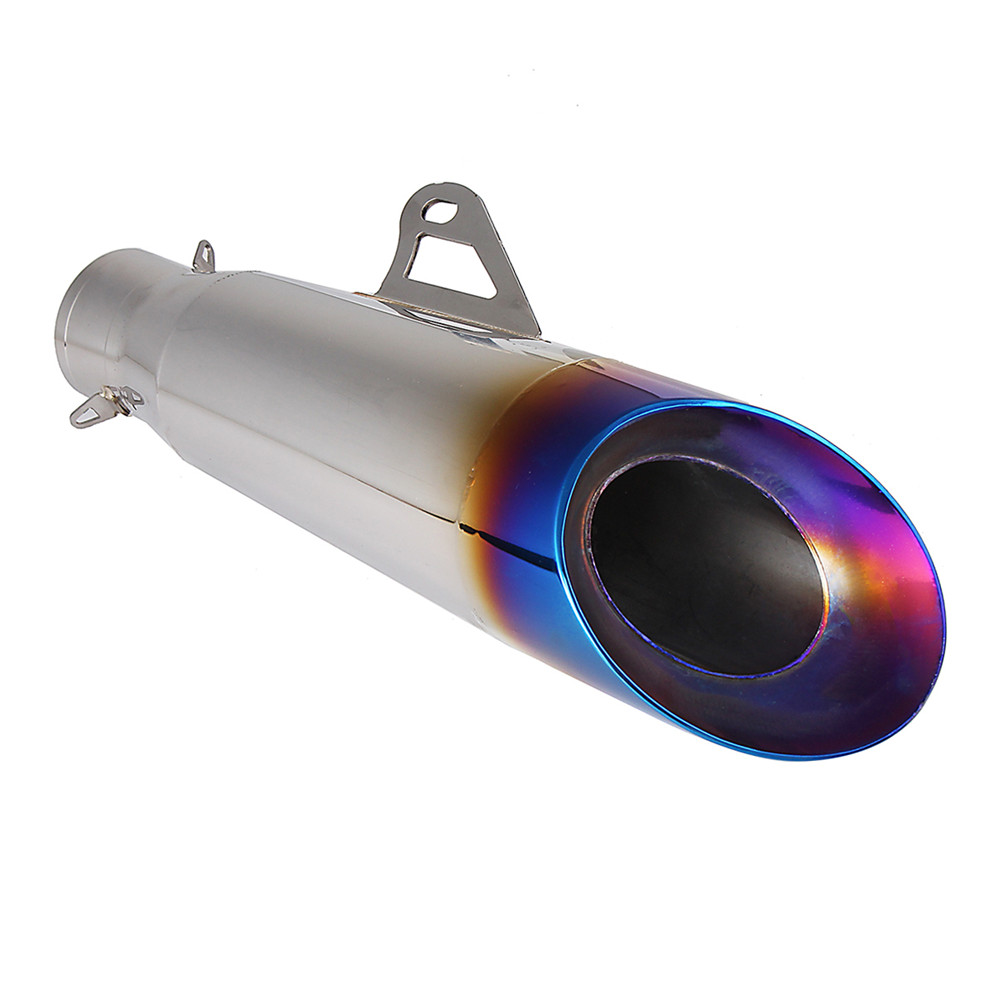 38-51mm-Half-Grilled-Blue-Stainless-Steel-Exhaust-Muffler-Pipe-Kit-For-Motorcycle-ATV-1299196