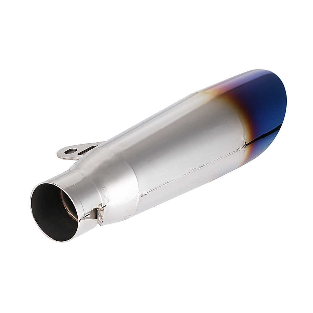 38-51mm-Half-Grilled-Blue-Stainless-Steel-Exhaust-Muffler-Pipe-Kit-For-Motorcycle-ATV-1299196