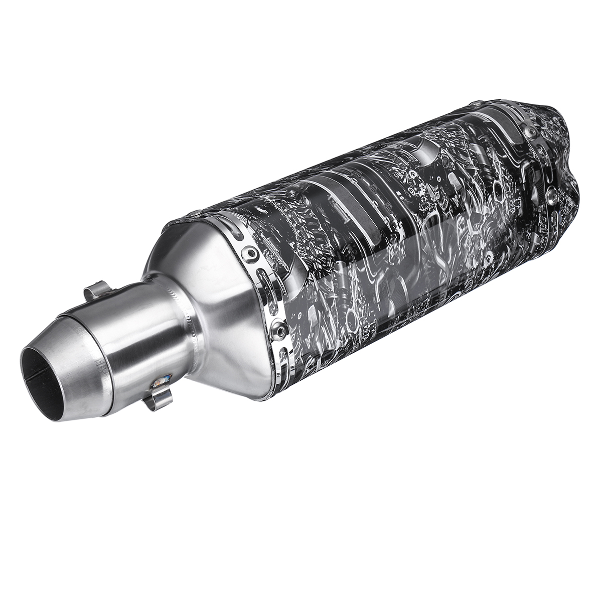 38-51mm-Motorcycle-Bike-Exhaust-Tip-Pipe-Trim-Muffler-Stainless-Steel-Tail-Tube-1613954