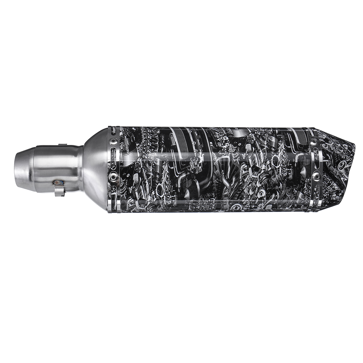 38-51mm-Motorcycle-Bike-Exhaust-Tip-Pipe-Trim-Muffler-Stainless-Steel-Tail-Tube-1613954
