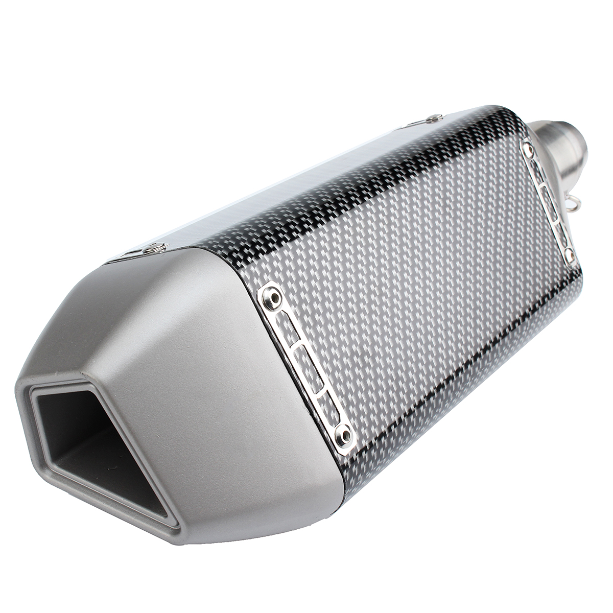 38-51mm-Motorcycle-Carbon-Fiber-Exhaust-Muffler-Pipe-Rhombus-Metal-Universal-1280656