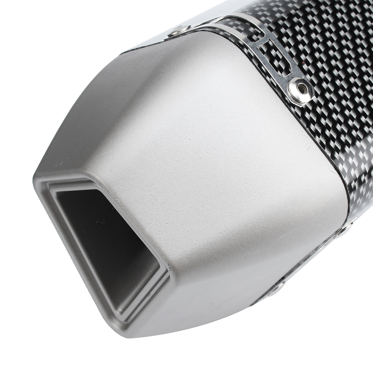 38-51mm-Motorcycle-Carbon-Fiber-Exhaust-Muffler-Pipe-Rhombus-Metal-Universal-1280656