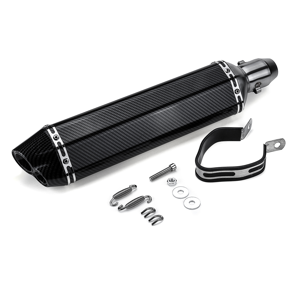 38-51mm-Motorcycle-Double-Outlet-Exhaust-Muffler-Tail-Pipe-Universal-1546839