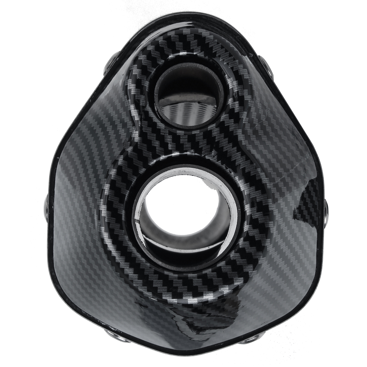 38-51mm-Motorcycle-Double-Outlet-Exhaust-Tail-Pipe-Kit-300mm-Universal-1774303