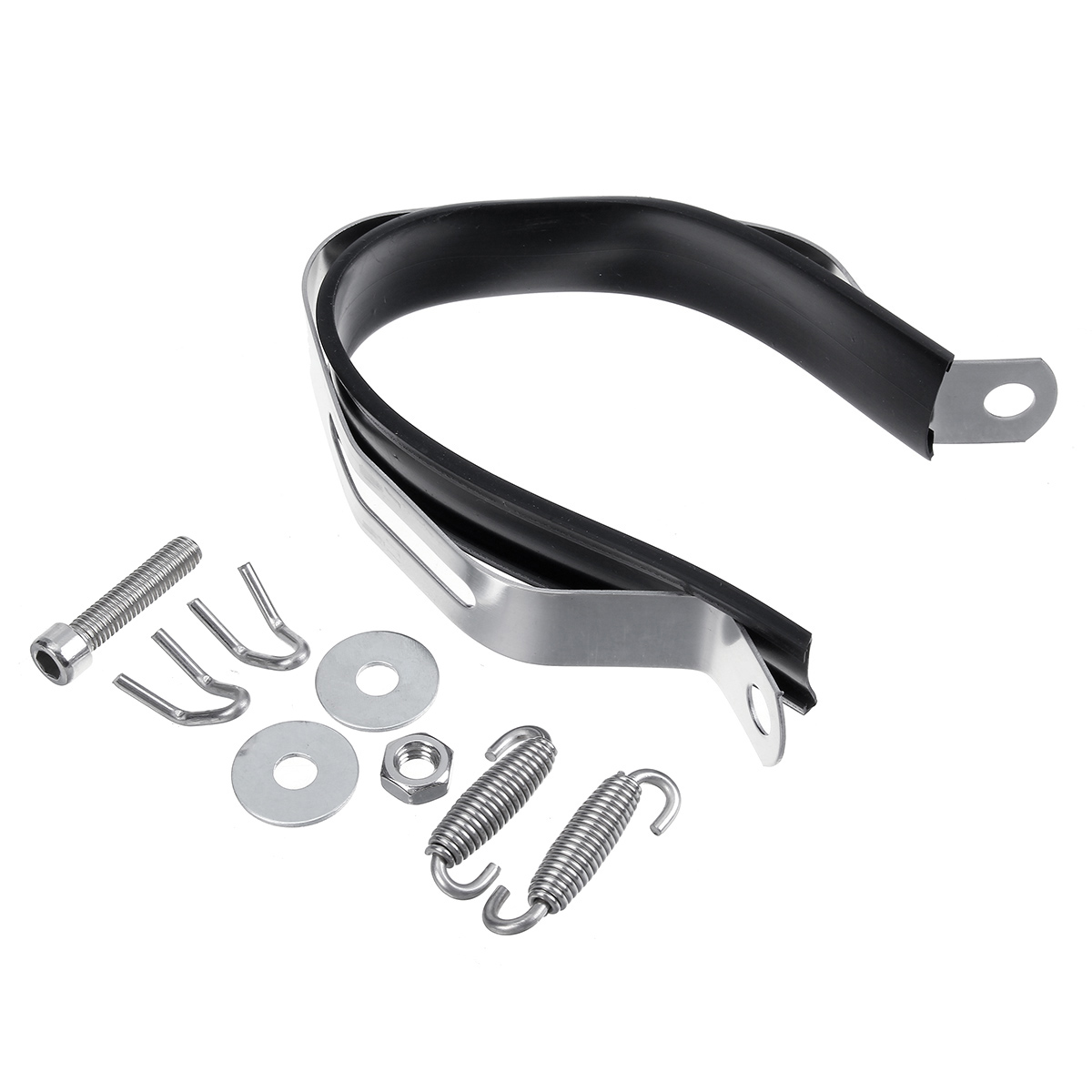 38-51mm-Motorcycle-Double-Outlet-Exhaust-Tail-Pipe-Kit-300mm-Universal-1774303