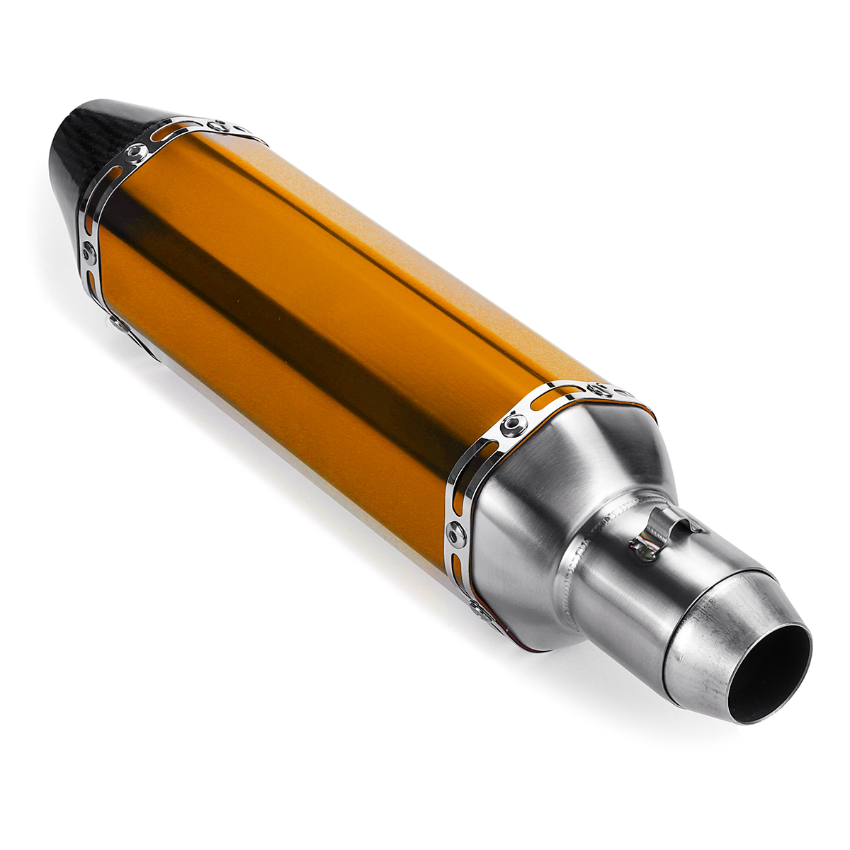 38-51mm-Motorcycle-Exhaust-Carbon-Stainless-Muffler-Pipe-Double-Air-Outlet-ATV-1561542