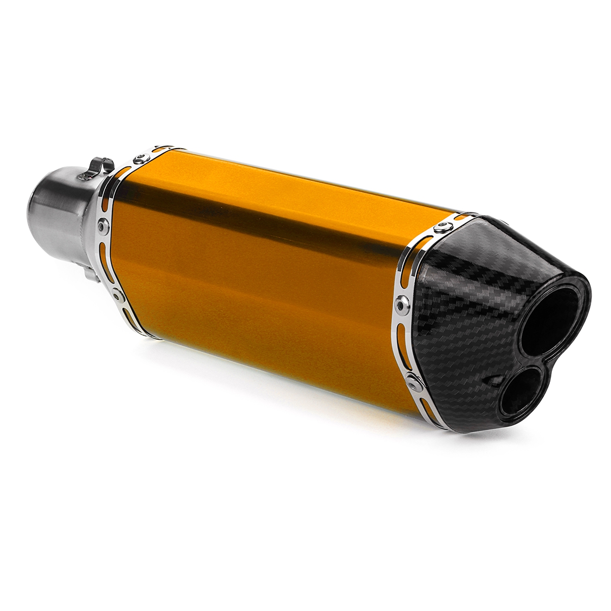 38-51mm-Motorcycle-Exhaust-Carbon-Stainless-Muffler-Pipe-Double-Air-Outlet-ATV-1561542