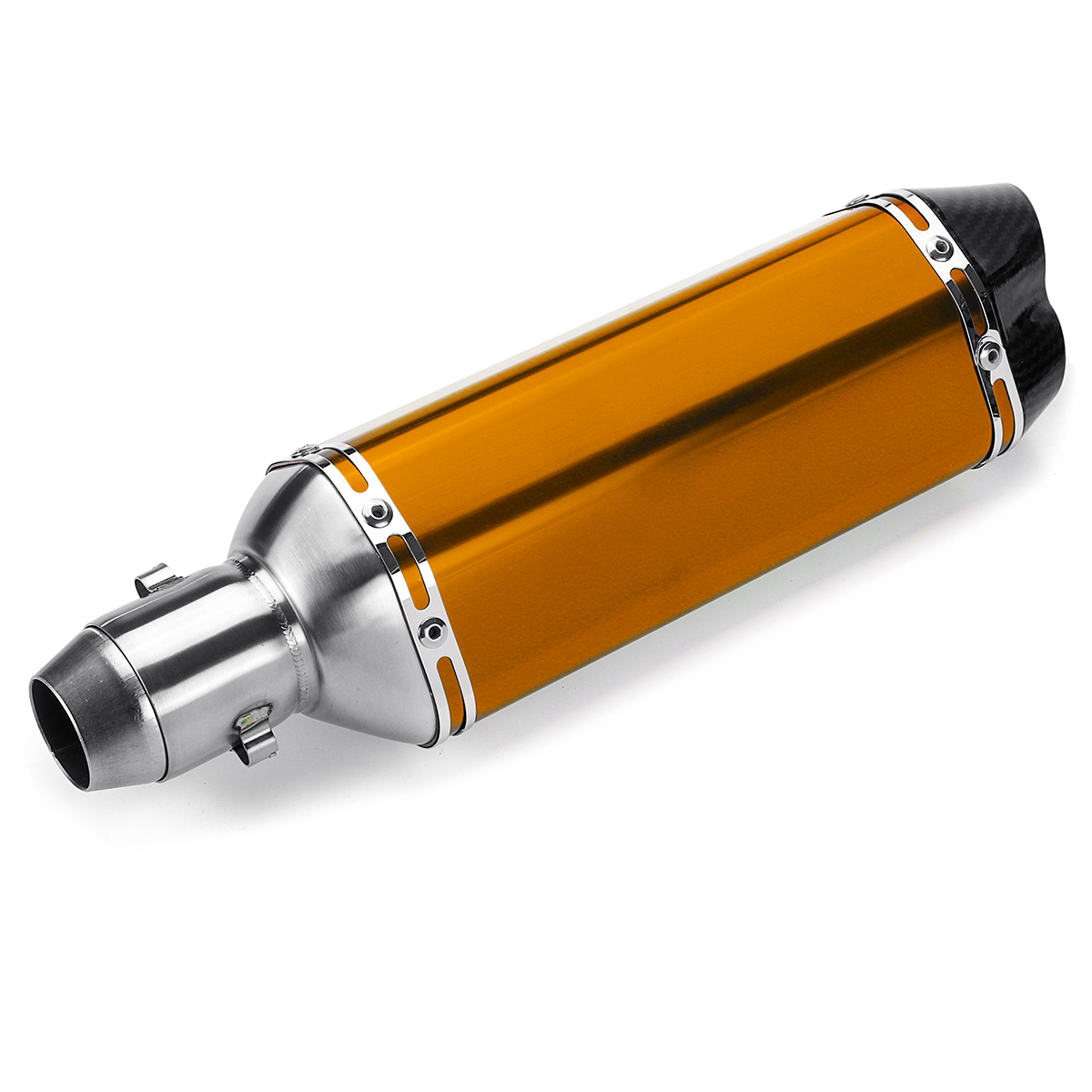 38-51mm-Motorcycle-Exhaust-Carbon-Stainless-Muffler-Pipe-Double-Air-Outlet-ATV-1561542