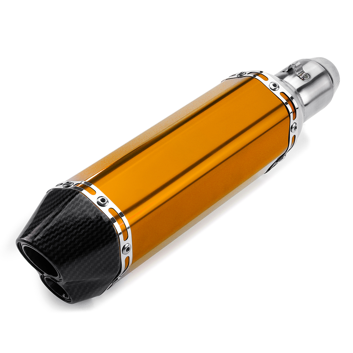 38-51mm-Motorcycle-Exhaust-Carbon-Stainless-Muffler-Pipe-Double-Air-Outlet-ATV-1561542