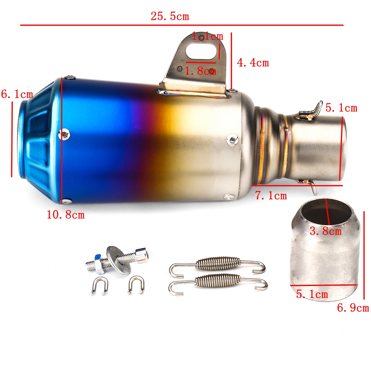 38-51mm-Motorcycle-Exhaust-Muffler-Pipe-Modified-Outlet-System-Stainless-Steel-Scooter-1280667