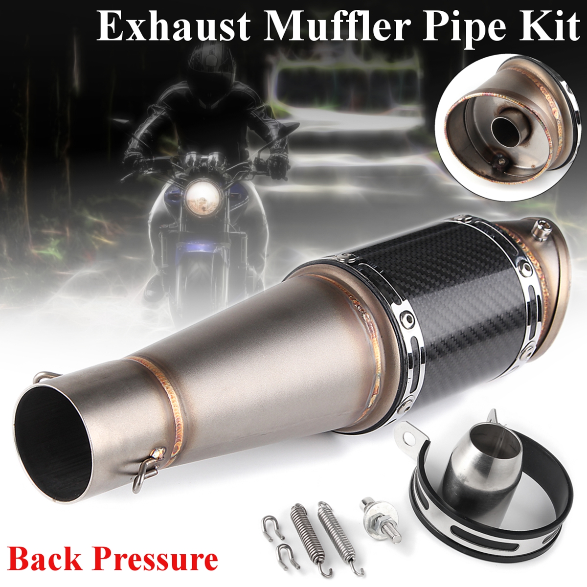 38-51mm-Motorcycle-Exhaust-Muffler-Pipe-Stainless-Steel-With-Silencer-BentStraight-Port-1315887