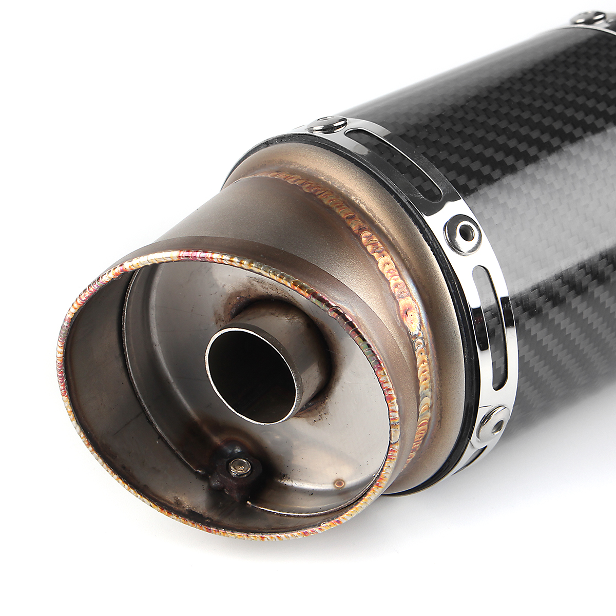 38-51mm-Motorcycle-Exhaust-Muffler-Pipe-Stainless-Steel-With-Silencer-BentStraight-Port-1315887