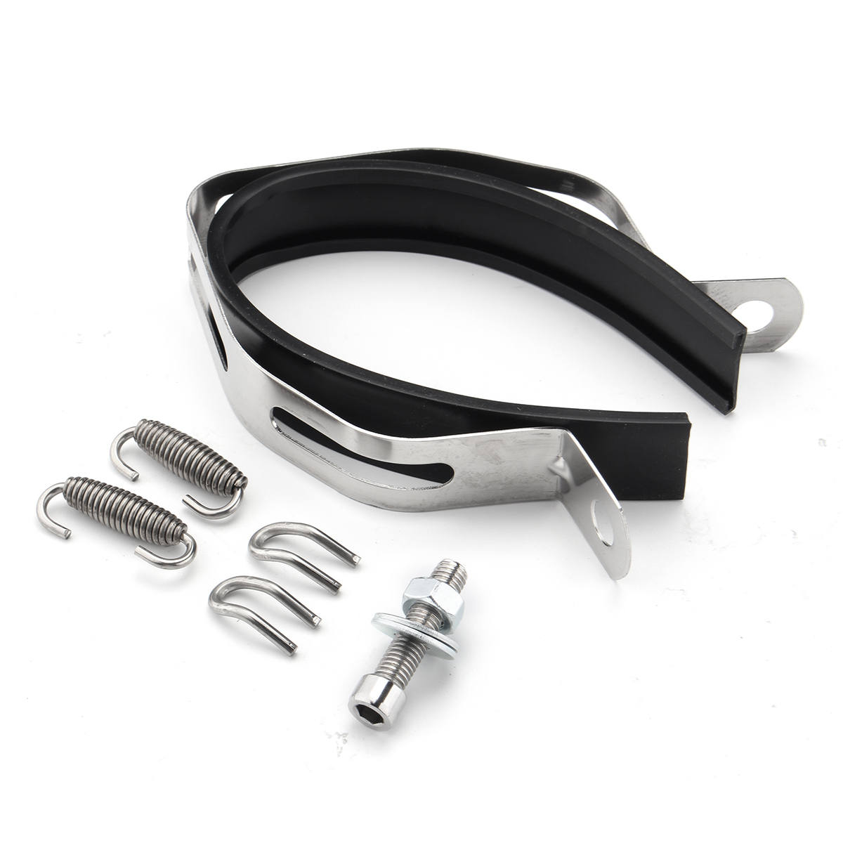 38-51mm-Motorcycle-Exhaust-Muffler-Pipe-Tips-Stainless-Steel-Black-1353070