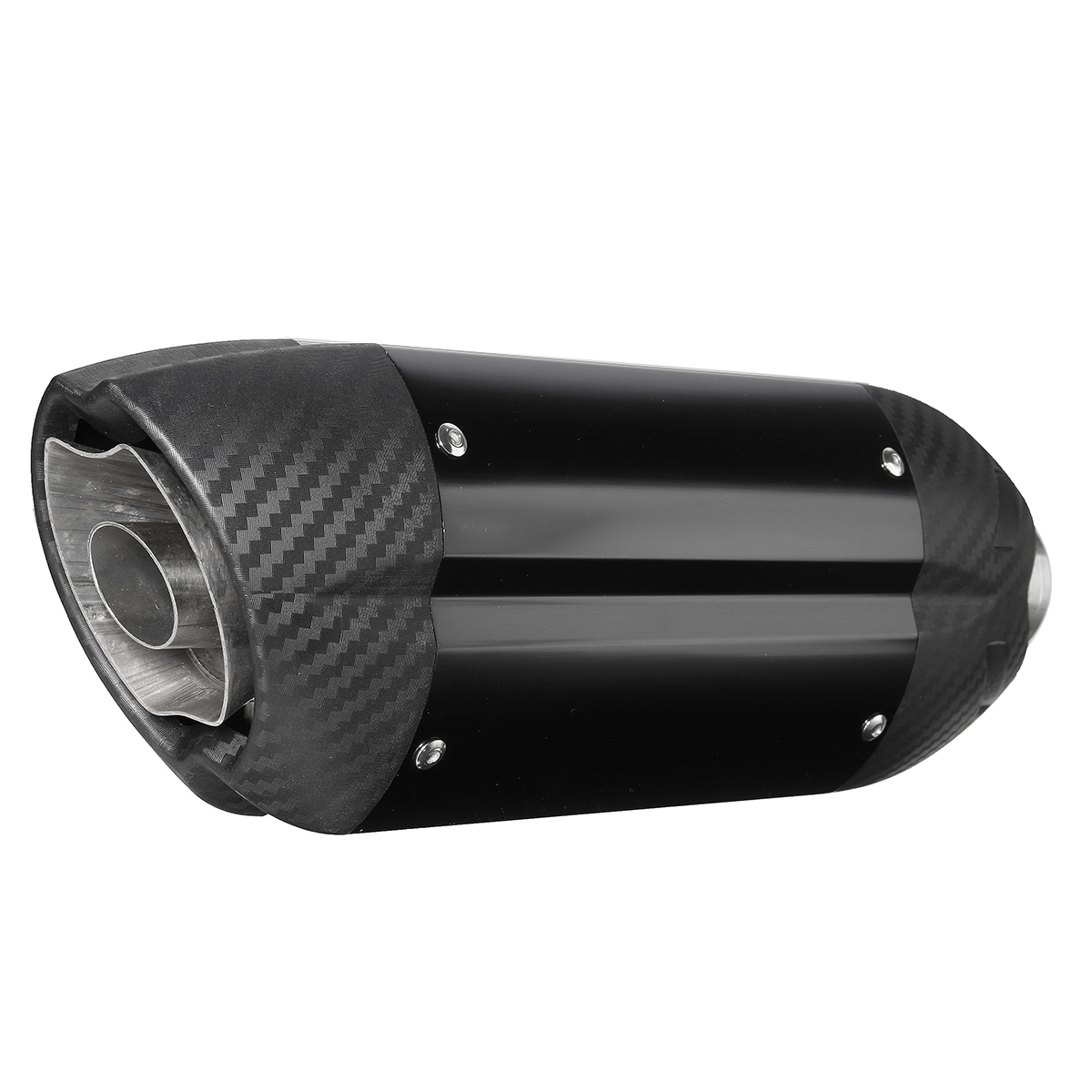 38-51mm-Motorcycle-Exhaust-Street-Sport-Bike-Carbon-Stainless-Steel-Muffler-Universal-1122287