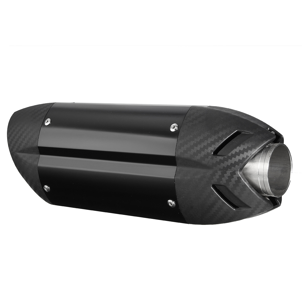 38-51mm-Motorcycle-Exhaust-Street-Sport-Bike-Carbon-Stainless-Steel-Muffler-Universal-1122287