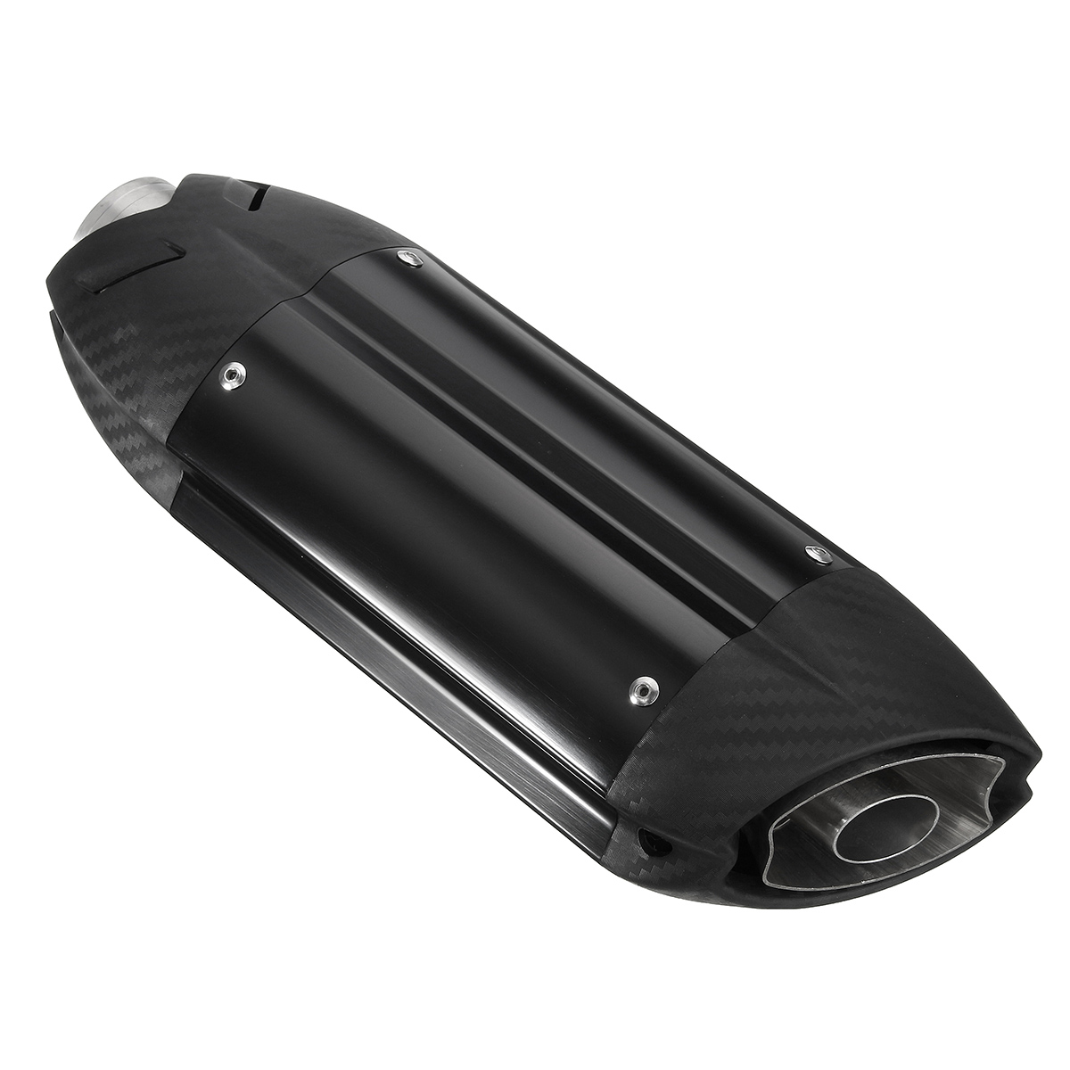 38-51mm-Motorcycle-Exhaust-Street-Sport-Bike-Carbon-Stainless-Steel-Muffler-Universal-1122287