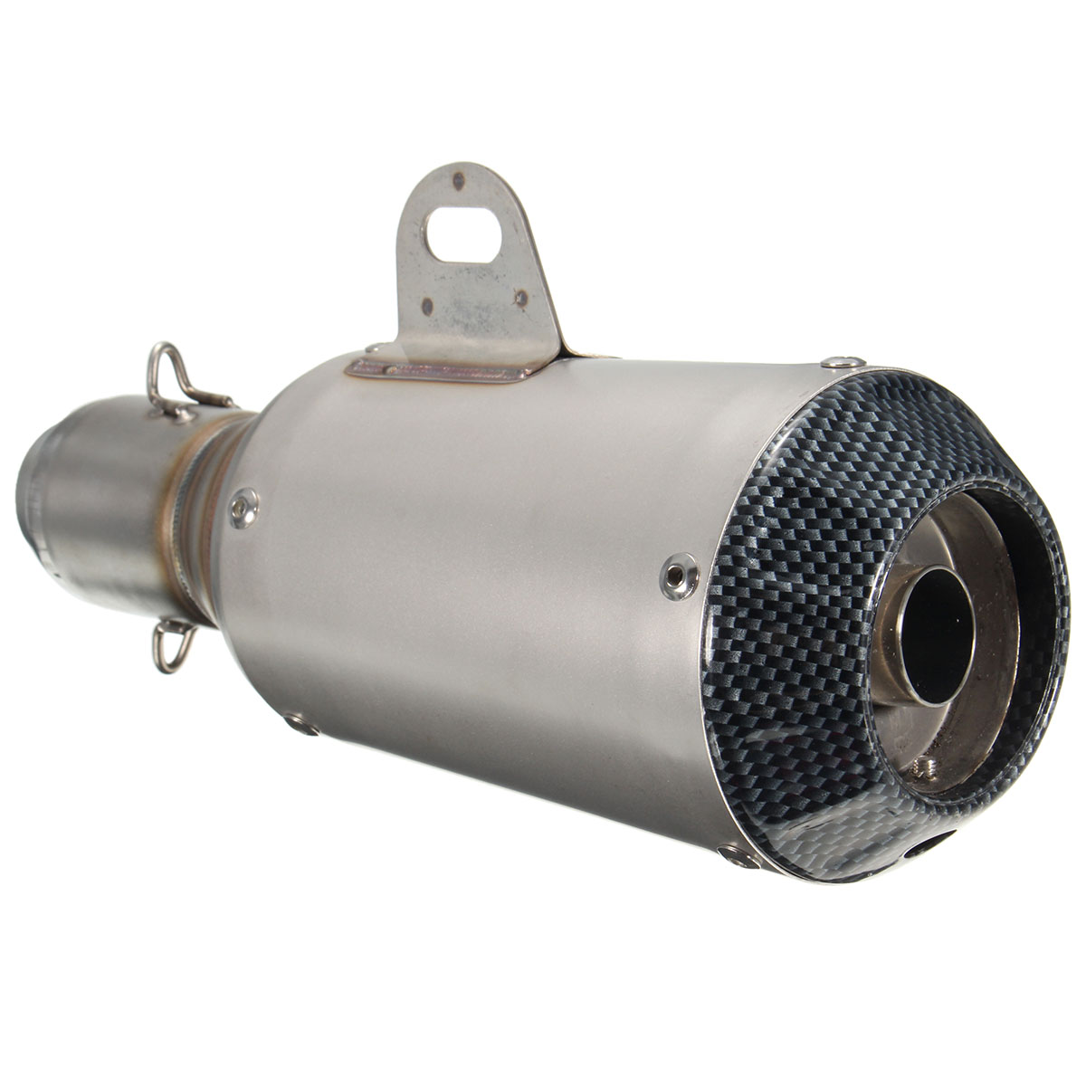 38-51mm-Motorcycle-GP-Exhaust-Muffler-Pipe-Silencer-End-Slip-On-Stainless-Steel-1062505