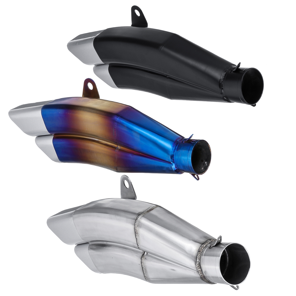 38-51mm-Motorcycle-Middle-Connecting-Tail-Pipe-Exhaust-Muffler-Silencer-System-Universal-For-Kawasak-1527807
